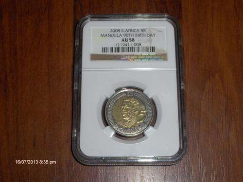 AU 58 Mandela Birthday coin