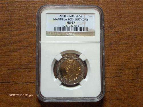 MS 67 Mandela Birthday coin