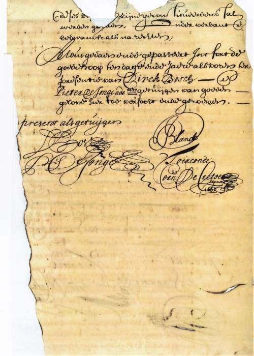 Very Rare Cape Colony 1666 Document!!!