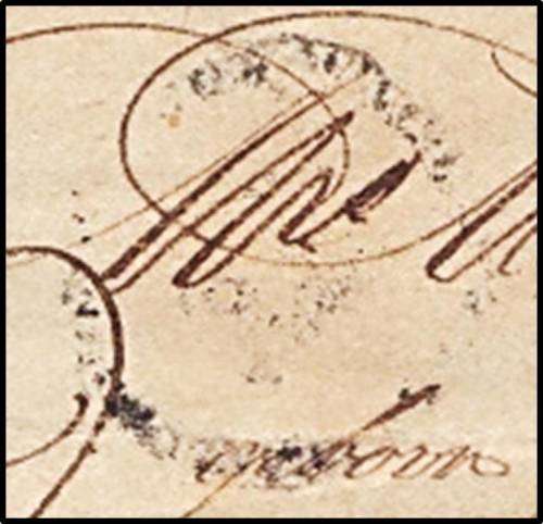 Extremely Rare 1822 Paarl CoGH Postmarks on Piece (Front of Cover Only) - See All Scans