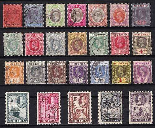 Great Nigerian VFU Selection of KEVII & KGV - CV - R1200+