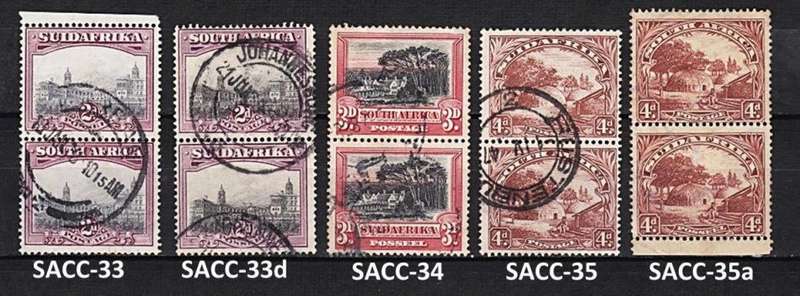 Fantastic Selection of Union Pictorials Vertical Pairs Varieties incl high value SACC 50. SEE SCANS