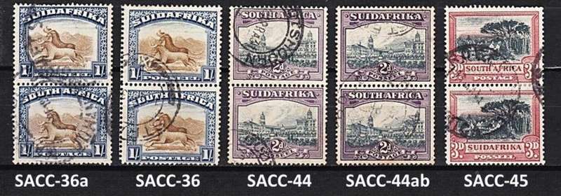 Fantastic Selection of Union Pictorials Vertical Pairs Varieties incl high value SACC 50. SEE SCANS
