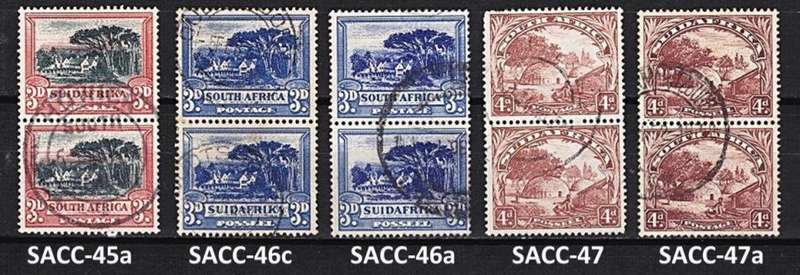 Fantastic Selection of Union Pictorials Vertical Pairs Varieties incl high value SACC 50. SEE SCANS