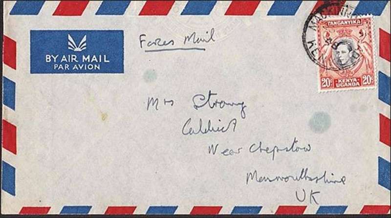 Very Rare 1948 Forces Mail:  `375 Petrolium Storage Platoon, R.A.S.C` CDS - `MACKINNON ROAD`