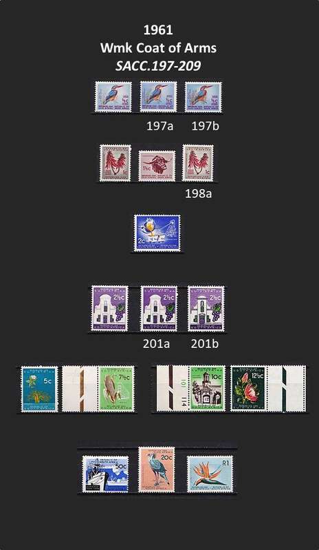RSA First Definitive Issue - All Sets - UMM(**) - Difficult Collection/Scarce Var - CV = R9,000+++