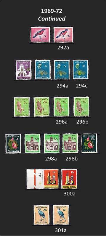 RSA First Definitive Issue - All Sets - UMM(**) - Difficult Collection/Scarce Var - CV = R9,000+++