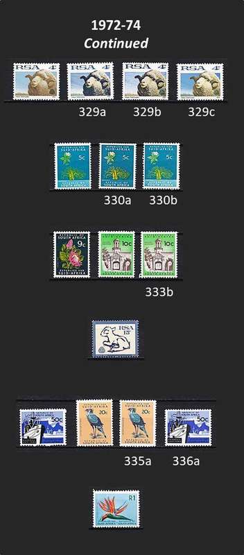 RSA First Definitive Issue - All Sets - UMM(**) - Difficult Collection/Scarce Var - CV = R9,000+++