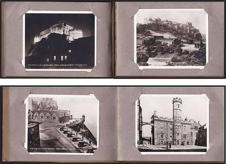 Antique Thematic Material - 12 Snapshots of The Castle of Edinburg (Price - One Shilling)