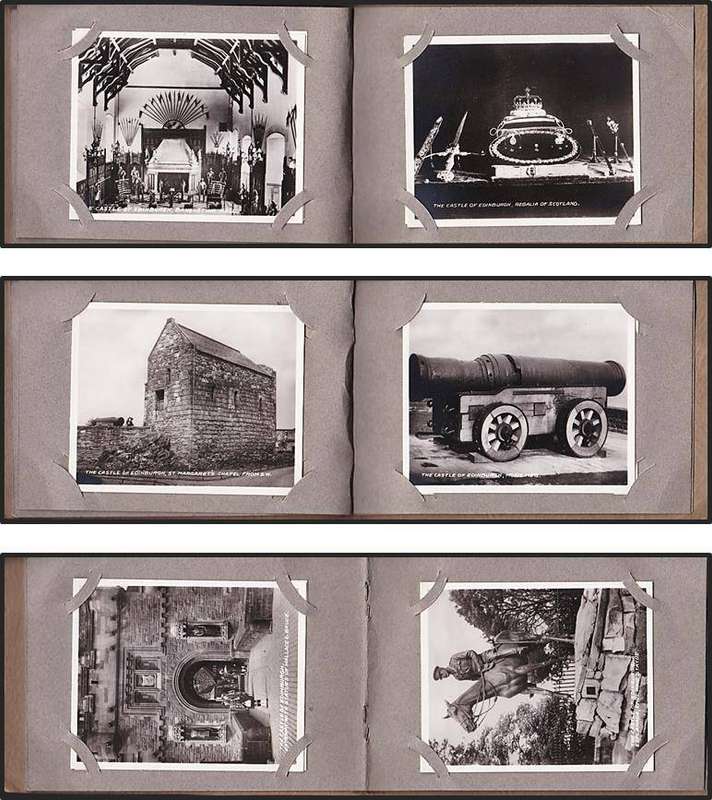 Antique Thematic Material - 12 Snapshots of The Castle of Edinburg (Price - One Shilling)