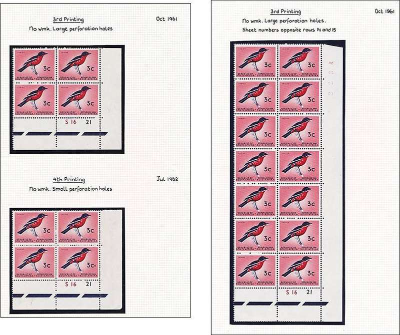 1961-74 RSA 1st Def 3c "SHRIKE" Extensive  (**) Study in Controls & Var. Difficult Issues