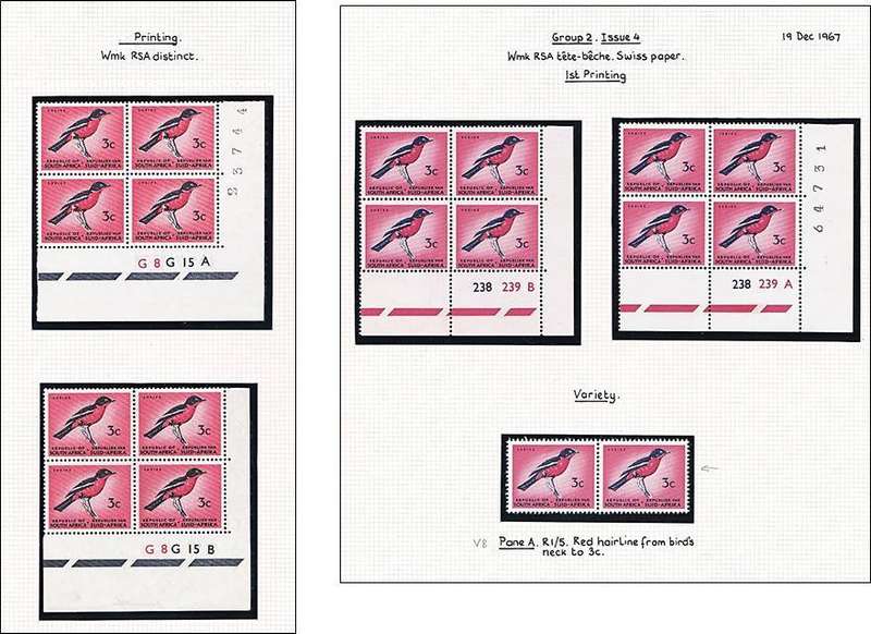 1961-74 RSA 1st Def 3c "SHRIKE" Extensive  (**) Study in Controls & Var. Difficult Issues