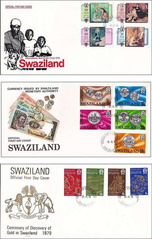 1978-1989 Swaziland FDCs x 10 *** Good CV !!!  ***