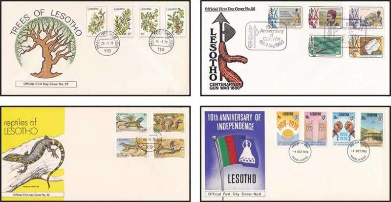 20 x  Lesotho FDC Selection (1976-1980) - 1 x Bid/Cover  *** CV = R1500++ ***