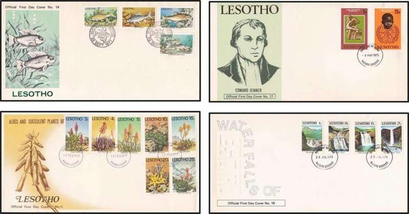 20 x  Lesotho FDC Selection (1976-1980) - 1 x Bid/Cover  *** CV = R1500++ ***