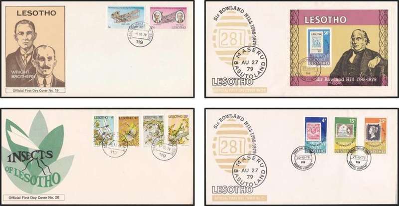 20 x  Lesotho FDC Selection (1976-1980) - 1 x Bid/Cover  *** CV = R1500++ ***