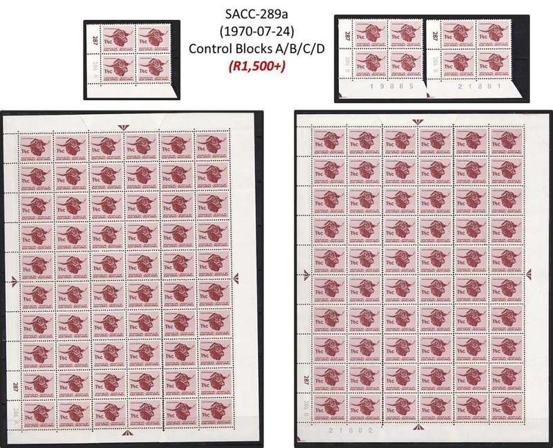 1969-71 RSA 1st Def 1½c "Afrikanerbul" Extensive (**) Study in Controls & Var. CV = R4,000+
