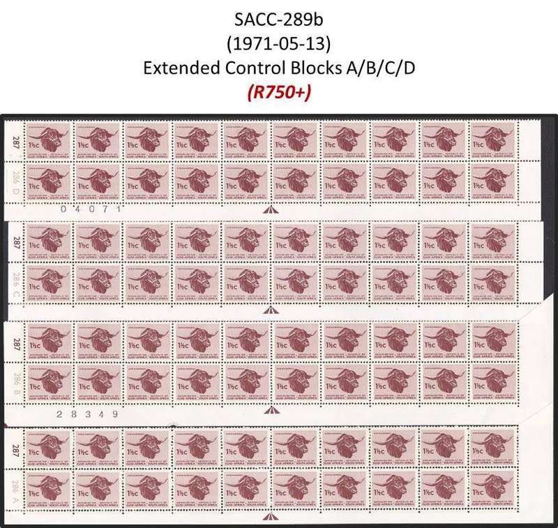 1969-71 RSA 1st Def 1½c "Afrikanerbul" Extensive (**) Study in Controls & Var. CV = R4,000+