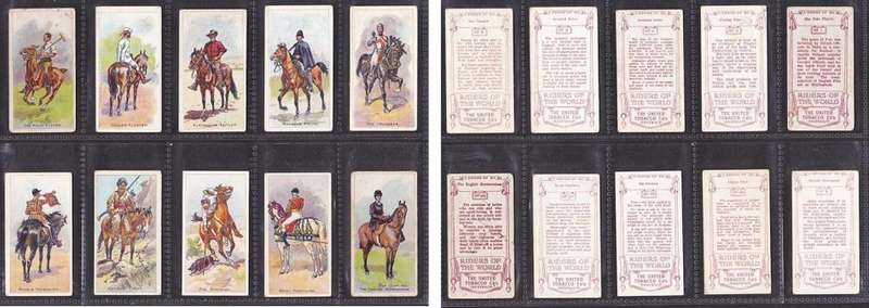 Very Scarce Thematics - Tabaco Cards "RIDERS OF THE WORLD"