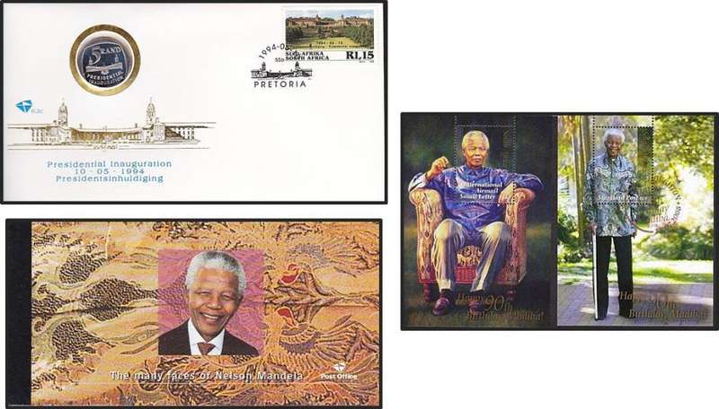 Fantastic Nelson Mandela Minisheets, Booklet & High Value Presidential Inauguration COIN Cover !!!