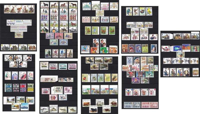 1977-1985 Selection of 40 x GBR UMM/MM (95% UMM) Sets - 1 x Bid per Set *** CV = R1,850+ ***