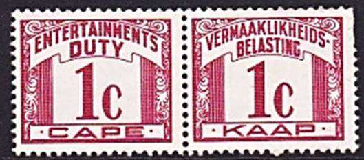 Scare CoGH Entertainment Tax 1c Pair UMM (**) - Barefoot 40  *** CV = £40+++ ***