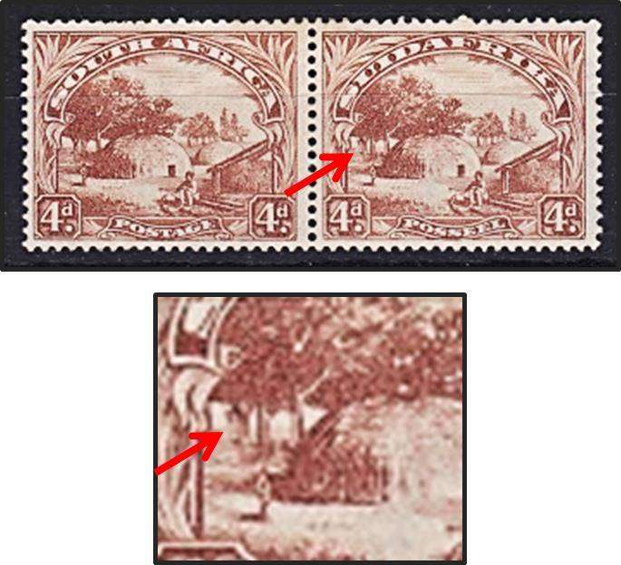 1930-45 4d VARIETY UMM (**) Pair - MONKEY IN THE TREE  *** Scarce ***