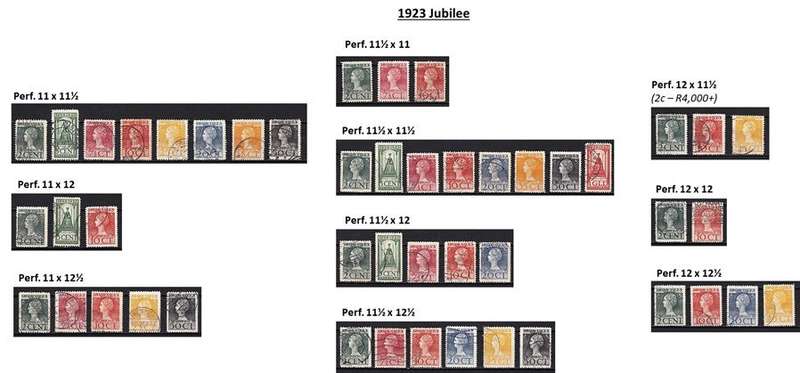 1923 Netherlands Used Collection - 10 x Different Perforation - Nearly Complete *** CV = R7,000+  **