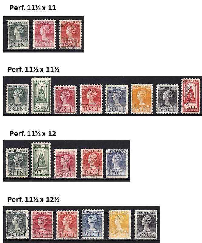 1923 Netherlands Used Collection - 10 x Different Perforation - Nearly Complete *** CV = R7,000+  **