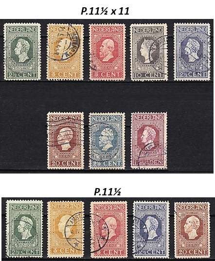 1913 Netherlands Jubileem High Value Used Issues to 1 Gulden & Varieties *** CV = R1,600+ ***