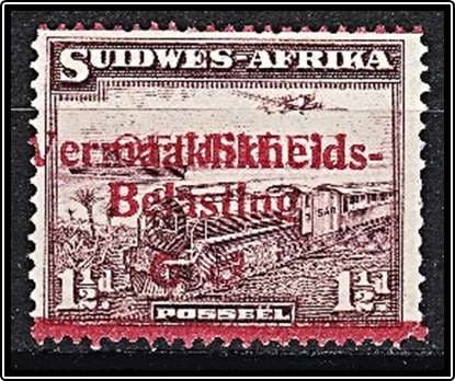*** S.W.A. RARITY *** VERMAAKLIKHEIDS BELASTING 6d Overprint over "OFFICIAL" Opt