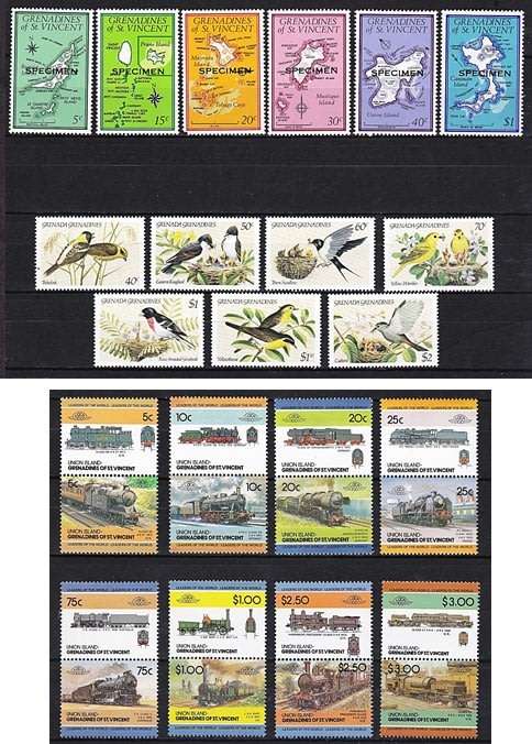 Newer Grenada Grenadines & Grenadines of St. Vincent UMM (**) Issues  *** CV = R750+ ***