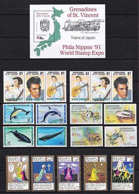 Newer Grenada Grenadines & Grenadines of St. Vincent UMM (**) Issues  *** CV = R750+ ***