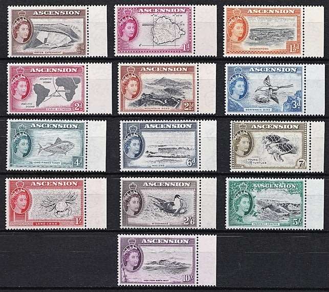 1956 Ascension QEII Full UMM (**) Set with Tabs (SG.57-69) *** CV = R3,000+ ***