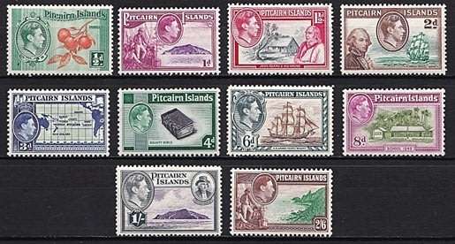 1940 Pitcairn Islands KGVI MM (*) Full Set (SG.1-8)   *** CV = R1,500+ ***