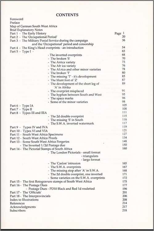 Overprinted Stamps of S.W.A to 1930 by Natie Becker RDPSA (218 pages) - FANTASTIC Hardcover