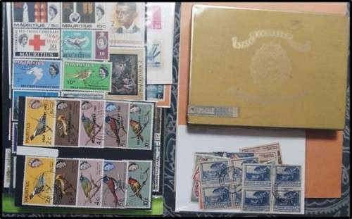 Scratchpatch World Mix in Shoebox - Mostly Off Paper - Stamp Packets, Approval Book etc