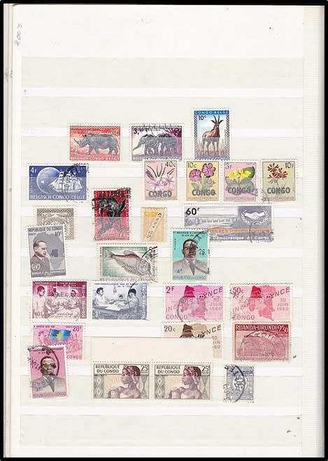 Old DAVO 16/32 Stockbook - Partially Scanned *** BELGIAN CONGO/Belgian Railways etc ***