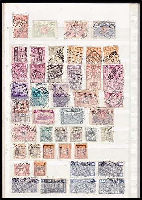 Old DAVO 16/32 Stockbook - Partially Scanned *** BELGIAN CONGO/Belgian Railways etc ***
