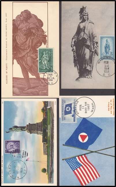1950`s USA Postcards - Thematic Presidents, Famous People etc  *** EXCELLENT LOT ***