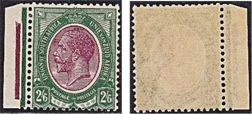 1913 2/6 Marginal King`s Head UMM (**)  SACC.13  *** *** CV  R1,900+ ***
