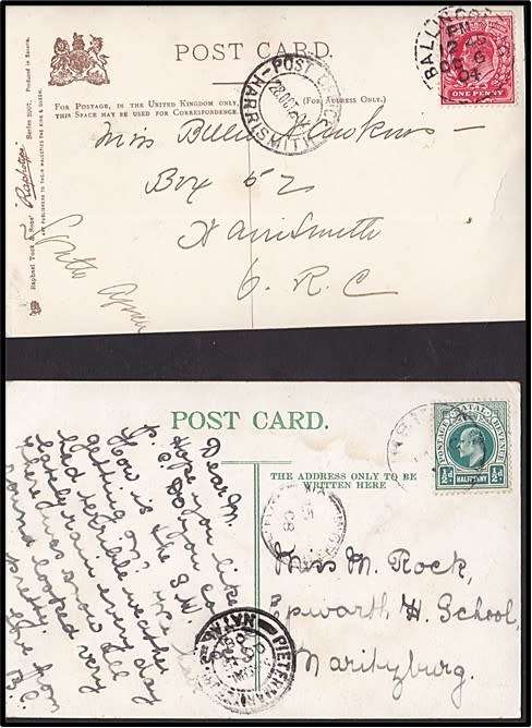 6 x Natal Postal History Items - Lower Umkomaas Cancel etc... See Scans