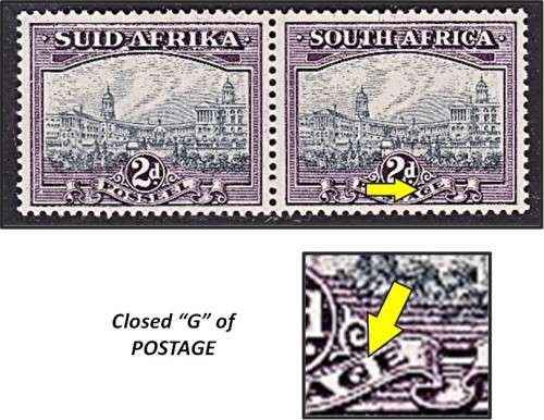 1941 2d UMM (**) CC.58a VAR: Closed `G` in POSTAGE  *** RARE ***