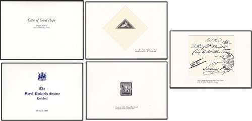 Cogh Proof Type Items - Display by A. Bertolaja to Royal Philatelic Society London