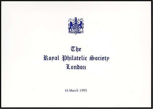 Cogh Proof Type Items - Display by A. Bertolaja to Royal Philatelic Society London