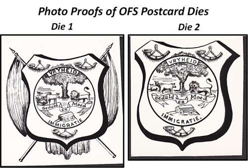 OFS Postcard Dies Proof Photographs /Copies and Express Label Examples