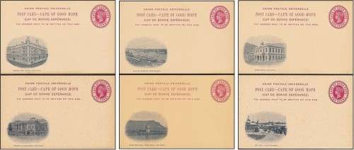 RARE Unused Set of 6 CoGH Partial Picture Postcards