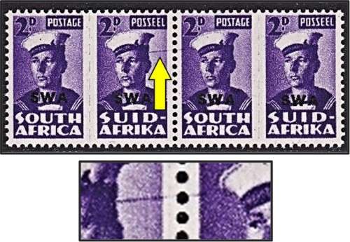 1943 2d Sailor SWA UMM(**) UHB VAR.3 - Prominent Horizontal Line - SCARCE!