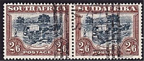 1930 2/6 Union Scarcest Shade - Slate Green Grey - CC.50c VFU *** CV  R2,400 ***