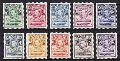 1938 KGVI Basutoland Short Set to 5/- MM(*)  *** CV  R1,876 ***